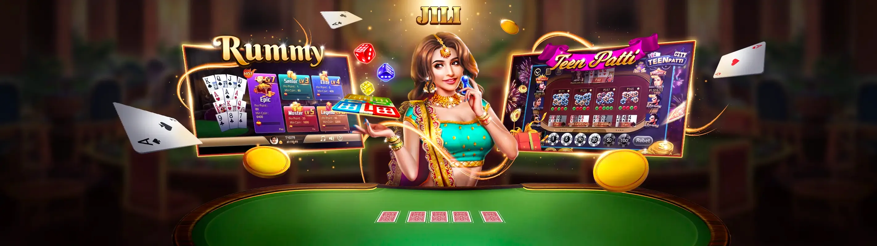 Hình ảnh nền trò chơi nổ hũ 66ko với jackpot lớn và hiệu ứng vàng xanh